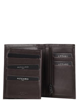 Leather Confort Wallet Azzaro Blue maverick AZ908408-vue-porte