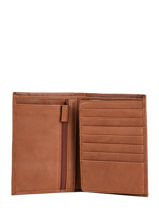 Leather Johany Wallet Arthur & aston Brown johany 805-vue-porte