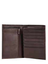 Leather Johany Wallet Arthur & aston Brown johany 805-vue-porte