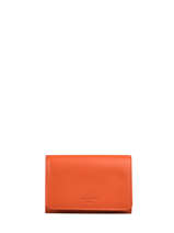 Wallet Leather Hexagona Orange confort 467627