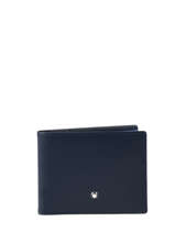 Wallet Leather Montblanc Blue meisterstÜck 126203