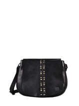 Sac Bandouli�re Heritage Cuir Biba Noir heritage HAK2L