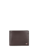 Wallet Leather Tommy hilfiger Brown eton AM00651