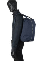 Business Backpack Securipak Samsonite Blue securipak KA6001-vue-porte