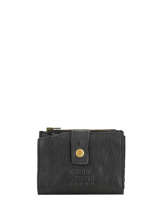 Leather Cow Coin Purse Basilic pepper Black cow BCOW94