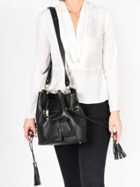 Sac Seau M Premier Flirt Cuir Lancel Noir premier flirt A10110-vue-porte
