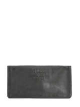 Leather Cow Wallet Basilic pepper Black cow BCOW96