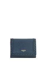 Leather Flap Wallet Premier Flirt Lancel Blue premier flirt A10526