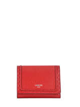 Leather Flap Wallet Premier Flirt Lancel Red premier flirt A10526