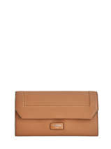 Slim Leather Wallet Ninon Lancel Brown ninon A09986