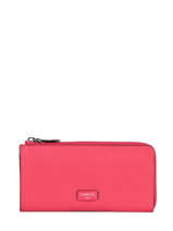 Leather Ninon Wallet Lancel Pink ninon A09974