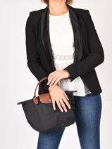 Longchamp Le pliage original Sacs port� main Noir-vue-porte