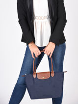 Longchamp Le pliage original Besaces Vert-vue-porte