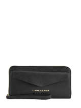 Continental Wallet Leather Lancaster Black saffiano signature 4