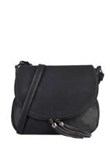 Shoulder Bag Pompon Miniprix Black pompon F305