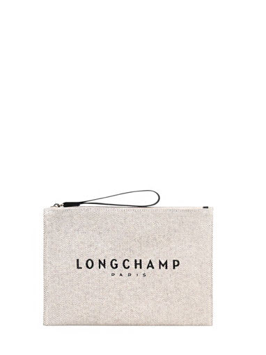 Longchamp Essential toile Clutches White