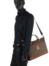 Longchamp Boxford Serviette Vert-vue-porte