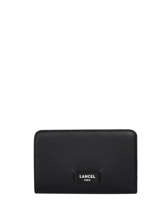 Portefeuille Rectangulaire Zipp� Ninon Cuir Lancel Noir ninon A11123
