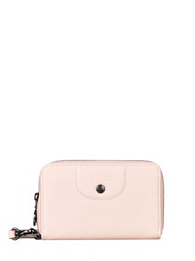 Longchamp Le pliage cuir Wallet Pink
