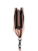 Longchamp Le pliage cuir Wallet Pink-vue-porte