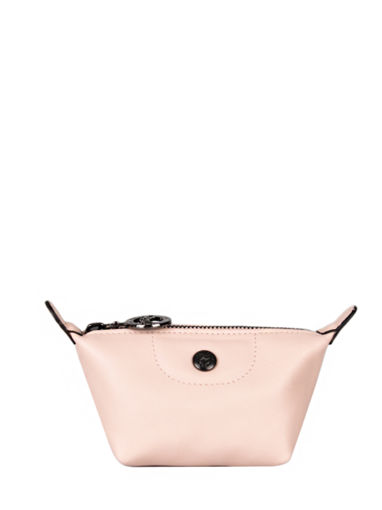 Longchamp Le pliage cuir Coin purse Pink