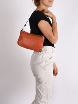 Shoulder Bag Confort Leather Hexagona Orange confort 462348-vue-porte