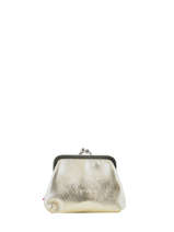 Leather Coin Purse Etincelle Iris�e Etrier Gold etincelle irisee EETI654