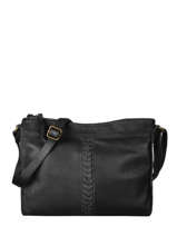 Leather Cow Crossbody Bag Basilic pepper Black cow BCOW38