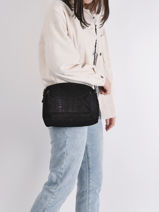 Leather Naina Crossbody Bag Pieces Brown naina 17111600-vue-porte
