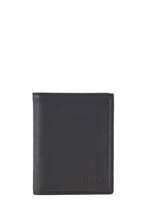 Leather Wallet Oil Etrier Black oil EOIL015