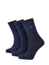 Gift Box Men's Socks 3 Pairs Tommy hilfiger Blue women 10000865