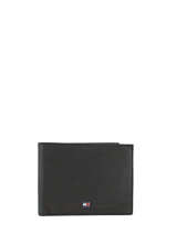 Wallet Leather Tommy hilfiger Black johnson AM00659