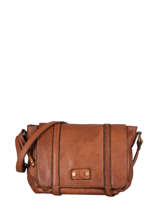 Small Leather Dewashed Crossbody Bag Milano Brown dewashed DE20122