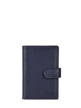 Porte-cartes Cuir Hexagona Bleu confort 467282