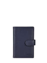 Wallet Leather Hexagona Blue confort 467282