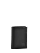 Card Holder Leather Hexagona Black confort 461007