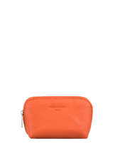 Coin Purse Leather Hexagona Orange confort 466743
