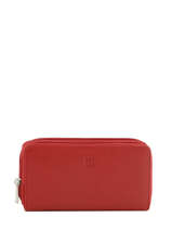Continental Wallet Leather Hexagona Red confort 467399