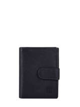 Wallet Leather Hexagona Blue confort 467468