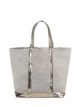 Large Le Cabas Tote Bag Linnen Sequins Vanessa bruno cabas lin 31V40315