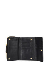 Leather Mila Wallet Nat et nin Black vintage MILA-vue-porte
