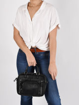 Leather Baby Macy Crossbody Bag Nat et nin Pink vintage BABYMACY-vue-porte