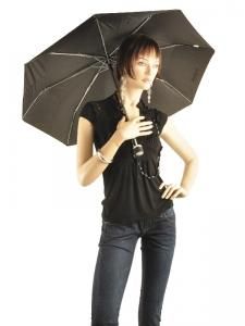 Parapluie Isotoner Noir parapluie 9189-vue-porte