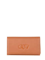 Compact Leather Ecuyer Wallet Etrier Brown ecuyer EECU95