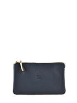 Leather Caviar Wallet Crinkles Blue caviar 14196