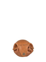 Coin Purse Leather Paul marius Brown vintage ESCARCEL