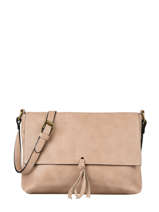 Shoulder Bag Grained Flora & co Beige grained F8045