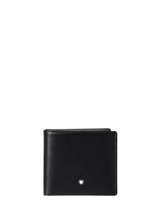 Wallet Leather Montblanc Black meisterstÜck 126208