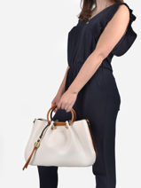 Cabas Gretel Ted lapidus Beige gretel TLAU8924-vue-porte