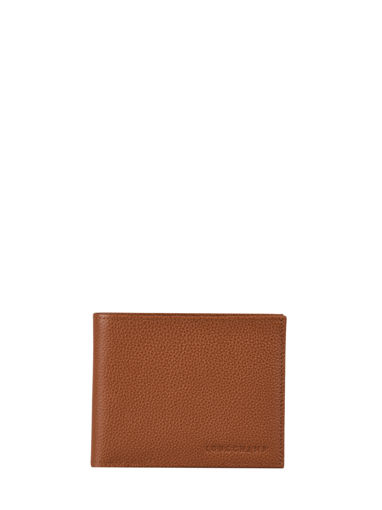 Longchamp Le foulonné Bill case / card case Brown